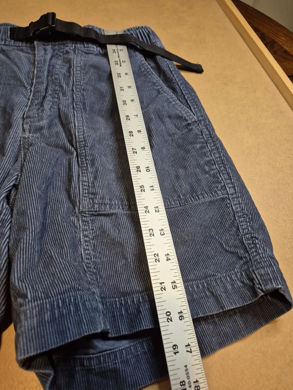 Men's Blue Corduroy Utility Shorts 4558/650